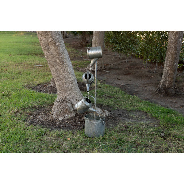 17 Stories Jarod Outdoor Metal Weather Resistant Floor Fountain Wayfair